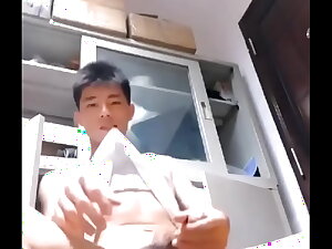 Solo Asian masturbating