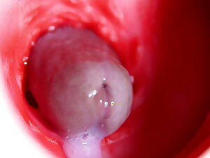 Nice big head slides inside best friend's sweet shiny hole!