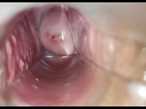 Cyclical orgasm inside vagina