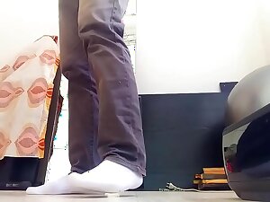 Young Baffle Helter-skelter X Ashen Socks Have Cumshot