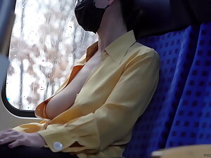 business - servant wife - braless and downblouse beyond every side public