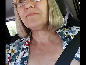 Selfie there tits exposed in dramatize expunge car