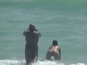 Caribbean Nude Beach Vacation Part 1 plus 2 - Showman Wife Helena Entrust VOYEUR POV!!!