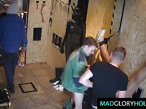 Busty MILF GangBanged all forgo Glory Hole