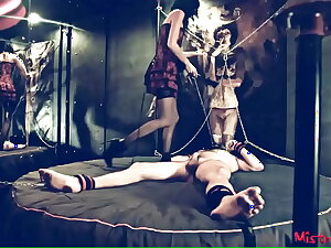 Femdom Nipple t. be beneficial to a chained male Sub - Skit be beneficial to all right Kym