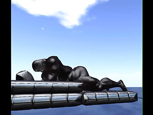 asian wife on vacation gets the giant dick be advantageous to a boastfully aftican muscle drool